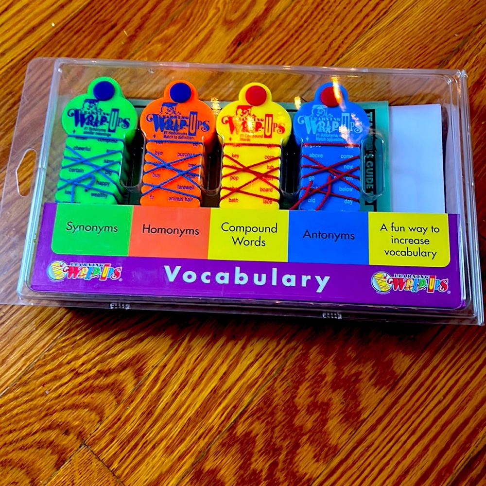 Learning wrap ups new in package. Vocabulary edition.